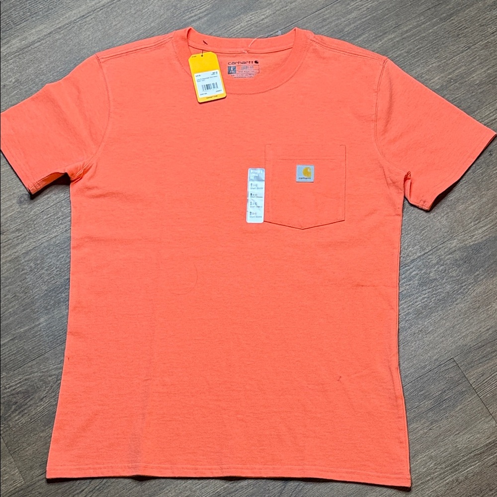 Carhartt women's loose fit Vibrant Coral Tee